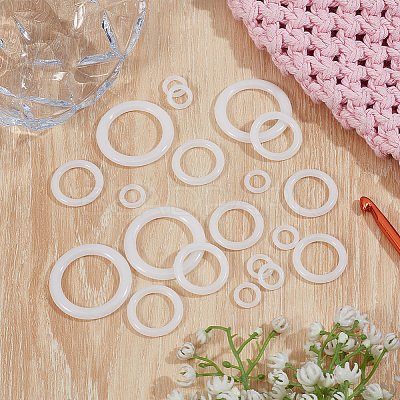 30Pcs 3 Styles PE Plastic Findings FIND-CY0001-68-1