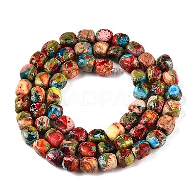 Natural Imperial Jasper Beads Strands X-G-N342-62H-1