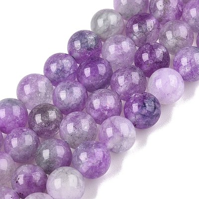 Dyed Natural White Jade Beads Strands G-T138-8mm-210-22-1