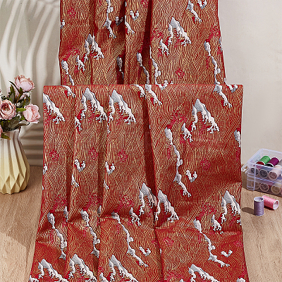 Japanese Style Cotton Fabric DIY-WH0504-889A-1