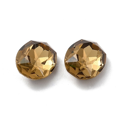 Faceted K9 Glass Rhinestone Cabochons GGLA-R402-07B-1