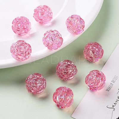 Transparent Acrylic Beads TACR-S154-31C-705-1