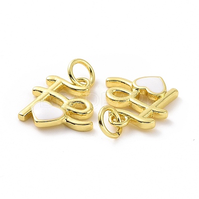 Rack Plating Brass Enamel Charms KK-C008-18G-05-1