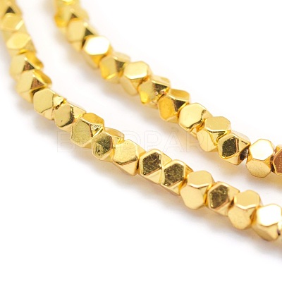Electroplate Non-magnetic Synthetic Hematite Beads Strands G-L485-10A-G-1