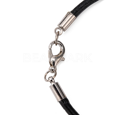Cowhide Leather Cord Bracelet Making AJEW-JB00016-03-1