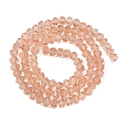 Transparent Glass Beads Strands GLAA-G125-01A-03-1