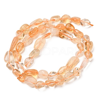 Natural Citrine Beads Strands G-F575-12-1