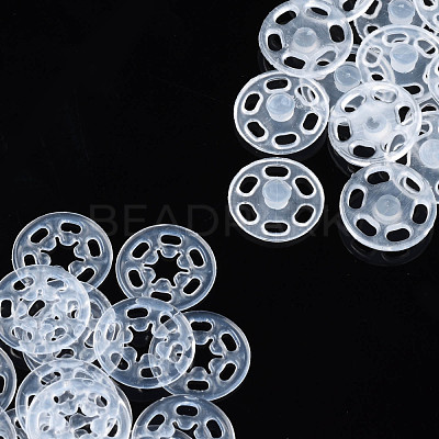 Transparent Resin Snap Fasteners BUTT-N018-060-A-1