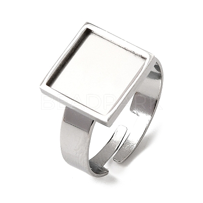 304 Stainless Steel Adjustable Ring Settings STAS-D374-02P-01-1