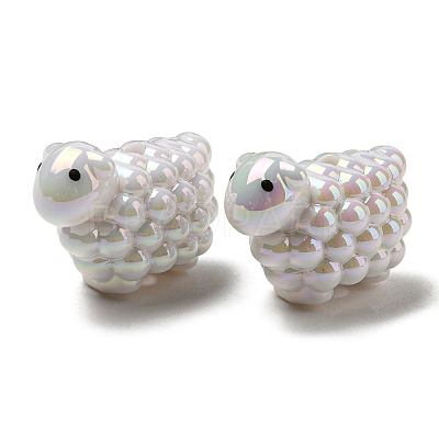 UV Plated Acrylic Beads X-PACR-Q121-01-1