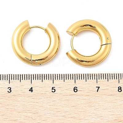202 Stainless Steel Huggie Hoop Earrings EJEW-O087-08H-G-1
