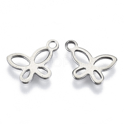 Non-Tarnish 201 Stainless Steel Charms STAS-R116-101-1