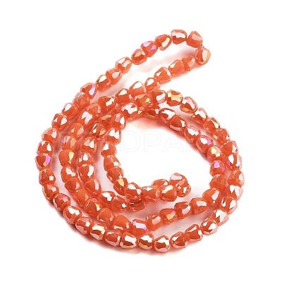 Electroplate Glass Beads Strands EGLA-D030-P4mm-B02-1