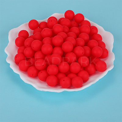 Round Silicone Focal Beads SI-JX0046A-90-1