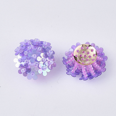 PVC Paillette Cabochons FIND-S321-01C-1