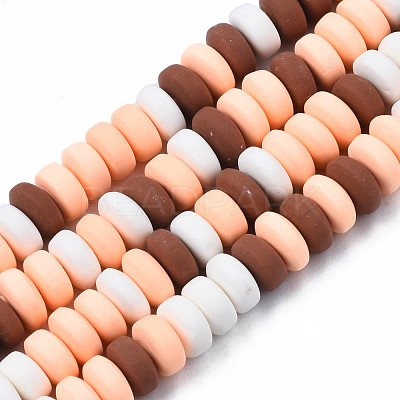 Handmade Polymer Clay Beads Strands CLAY-N008-008S-1