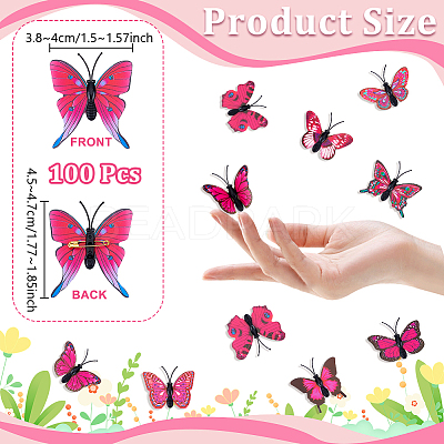 100Pcs PVC Brooches JEWB-UN0001-12A-1