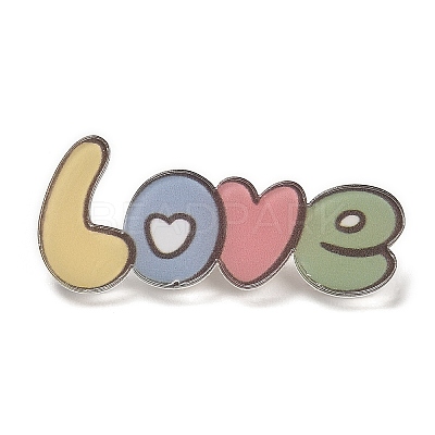 Cartoon Style Acrylic Brooch JEWB-D016-01A-1