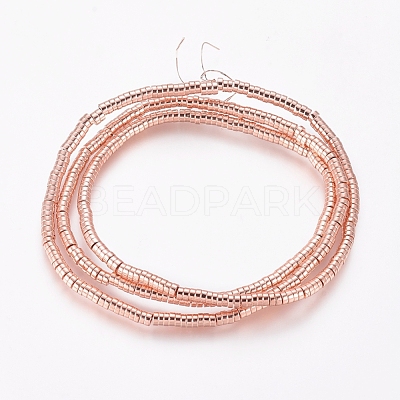 Electroplated Non-magnetic Synthetic Hematite Beads Strands G-G826-09RG-2mm-1