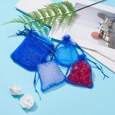 Organza Gift Bags with Drawstring OP-R016-9x12cm-10-1