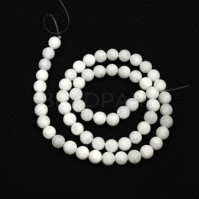 Natural Malaysia Jade Beads Strands G-A152-G-8mm-1