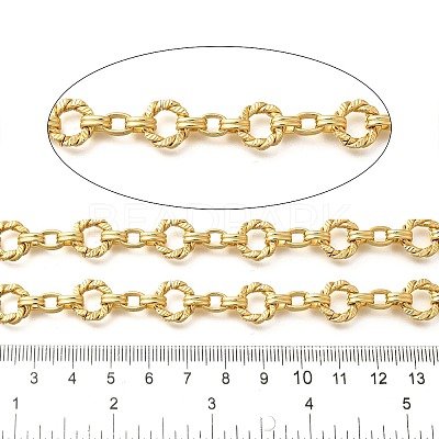 Twist Ring Brass Link Chains CHC-Q020-02G-1