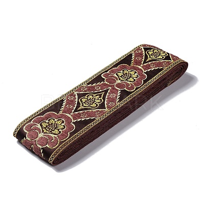 Flat Chenille Jacquard Woven Ribbons SRIB-XCP0001-17B-1