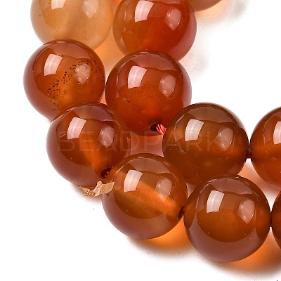 Natural Carnelian Beads Strands G-N0006-12mm-17-1