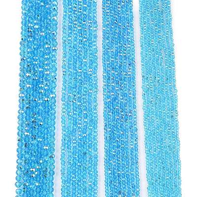 Electroplate Glass Beads Strands EGLA-A044-T6mm-L08-1