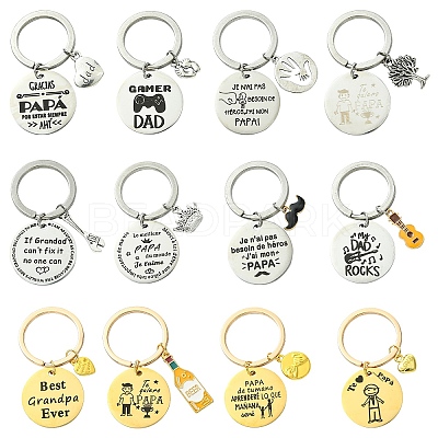 Alloy & 201 Stainless Steel Keychain KEYC-YW00102-01-1