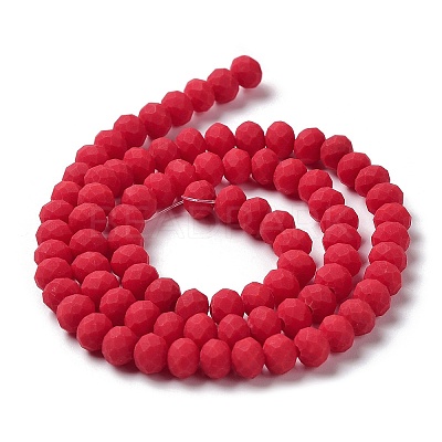 Glass Beads Strands EGLA-A034-P6mm-MD22-1