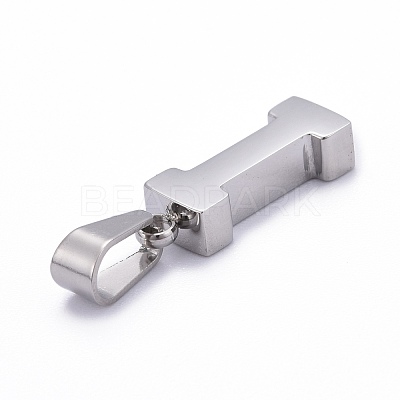 Non-Tarnish 304 Stainless Steel Letter Pendants STAS-H127-I-P-1
