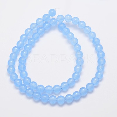 Natural & Dyed Malaysia Jade Bead Strands G-A146-6mm-A20-1