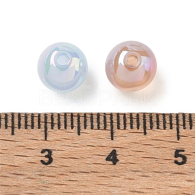 UV Plated Opaque Resin Beads RE-CBA1528-03-1