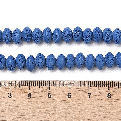 Synthetic Lava Rock Beads Strands G-B087-02A-09-1