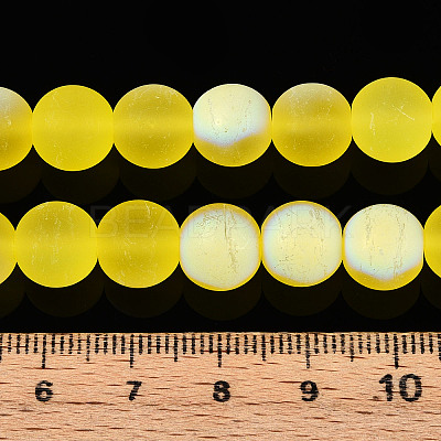 Frosted Transparent Glass Beads Strands LS-GLAA-T032-T10mm-MBB12-1
