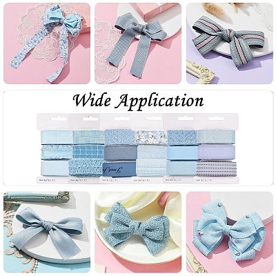 9 Yards 3 Styles Polyester Ribbon SRIB-A014-E04-1