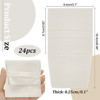 Double-Sided Faux Suede Jewelry Flap Pouches TP-WH0007-09B-1