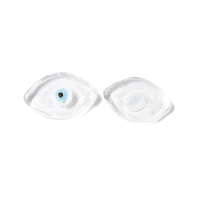 Handmade Evil Eye Lampwork Cabochons LAMP-F025-06A-1