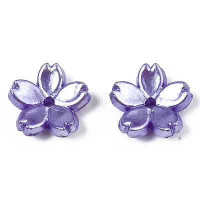 Acrylic Imitation Pearl Beads OACR-N012-002-1