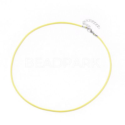 Waxed Cotton Cord Necklace Making MAK-S032-1.5mm-B18-1