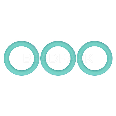 3Pcs Ring Silicone Focal Beads JX895I-01-1