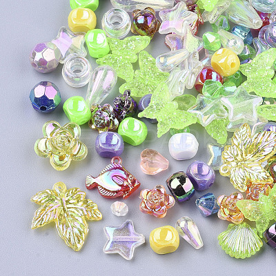 Acrylic Beads & Pendants MACR-T032-01-1