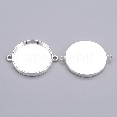 Tibetan Style Cabochon Connector Settings LS-X-TIBE-C074-S-FF-1