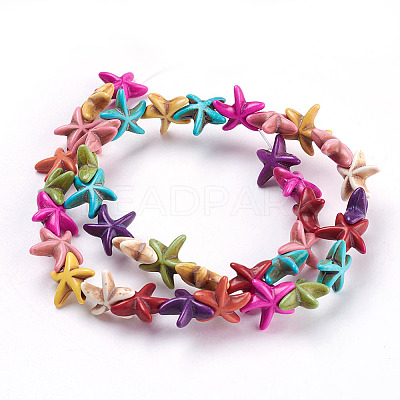 Synthetical Turquoise Beads Strands X1-TURQ-S143-M-1