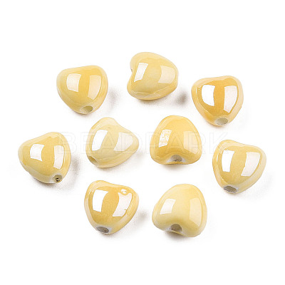 Glazed Porcelain Beads PORC-T007-21-11-1