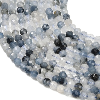 Natura Blue Rutilated Quartz Beads Strands GG-CBA3921-A05-4mm-1