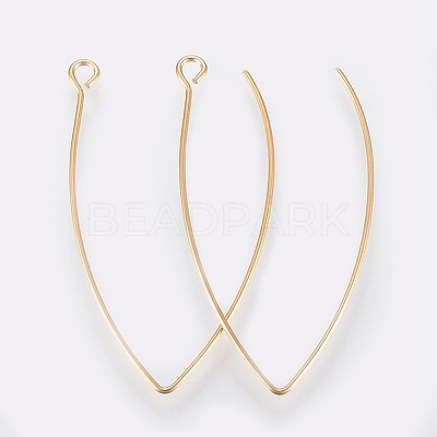 Ion Plating(IP) 304 Stainless Steel Earring Hooks X-STAS-K184-05-01G-A-1