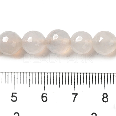 Dyed & Heated Natural Agate Beads Strands G-P539-D01-03-1