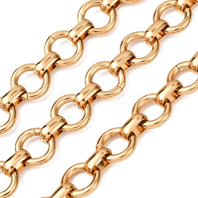 304 Stainless Steel Ring Link Chains CHS-G044-01G-1